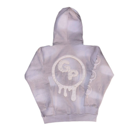 Grey (rhinestones) zip up