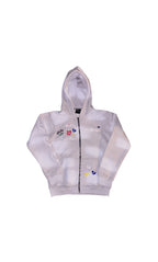 Grey (rhinestones) zip up
