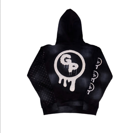 Black (rhinestones) zip up