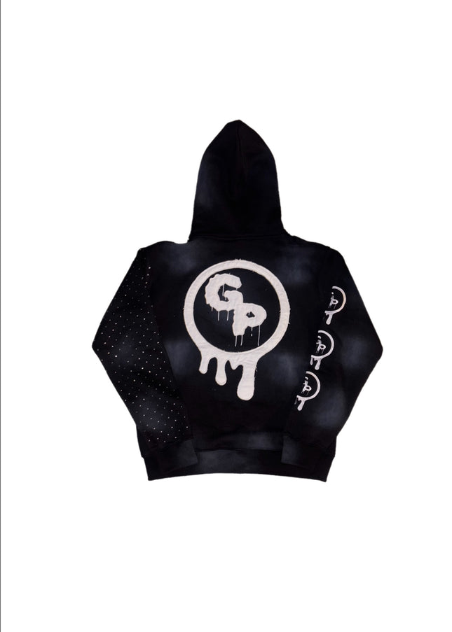 Black (rhinestones) zip up