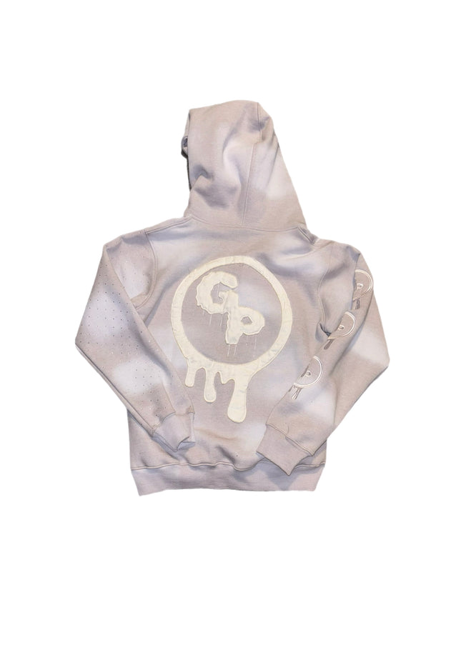 Grey (rhinestones) zip up