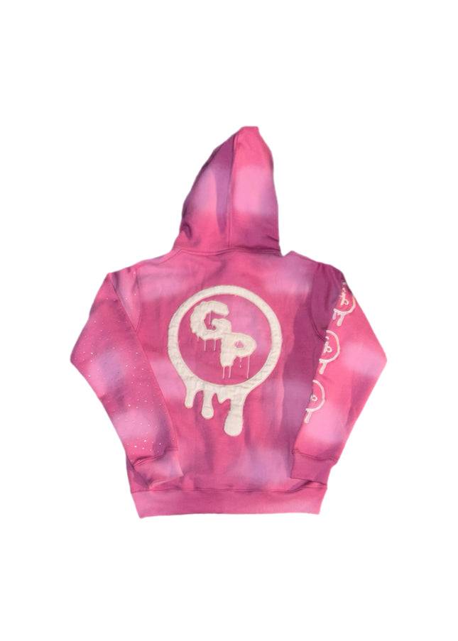 Pink (rhinestones) zip up