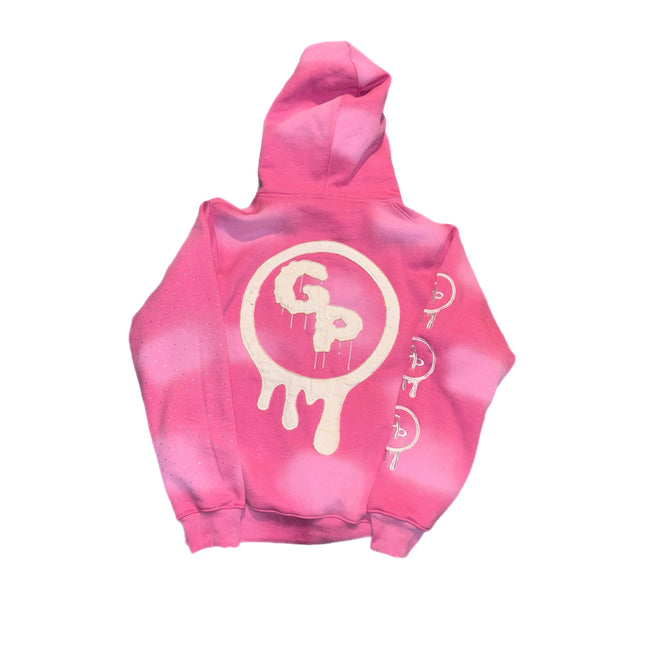 Pink (rhinestones) zip up