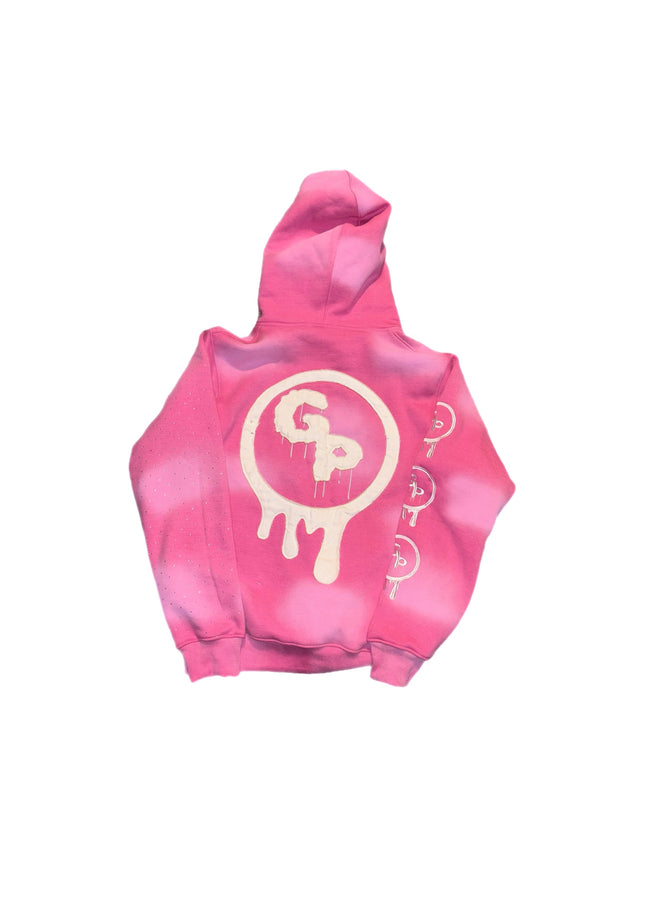 Pink (rhinestones) zip up