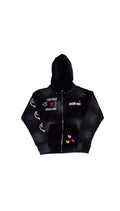 Black (rhinestones) zip up