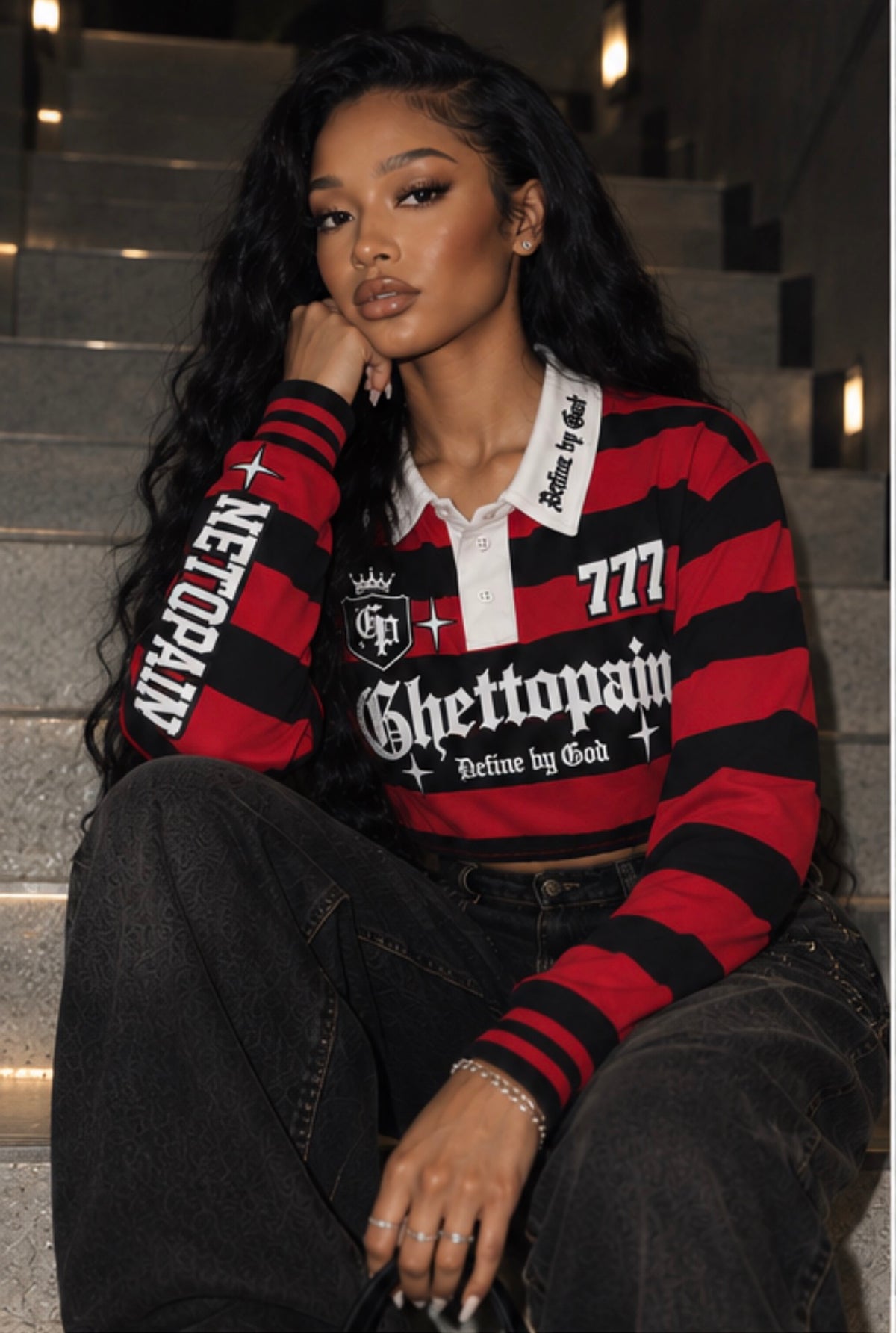 GP CROPPED RUGBY - RED